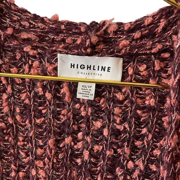 Highline Collective Wool Blend Open Front Cardigan Sweater Size XS - Picture 4 of 10